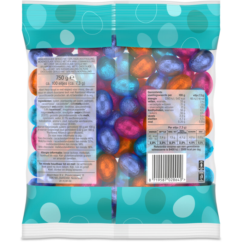 AH Chocolade eitjes mix gevuld