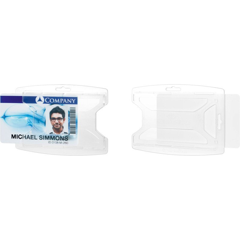 Porte-badge rigide ReXycle® Durable  54 x 85 mm - Boîte de 10