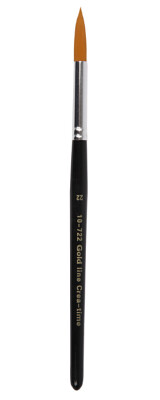 Gold Line Pensler - Nr. 22 - L 21 CM - B 8 MM - Rund - 6 Stk