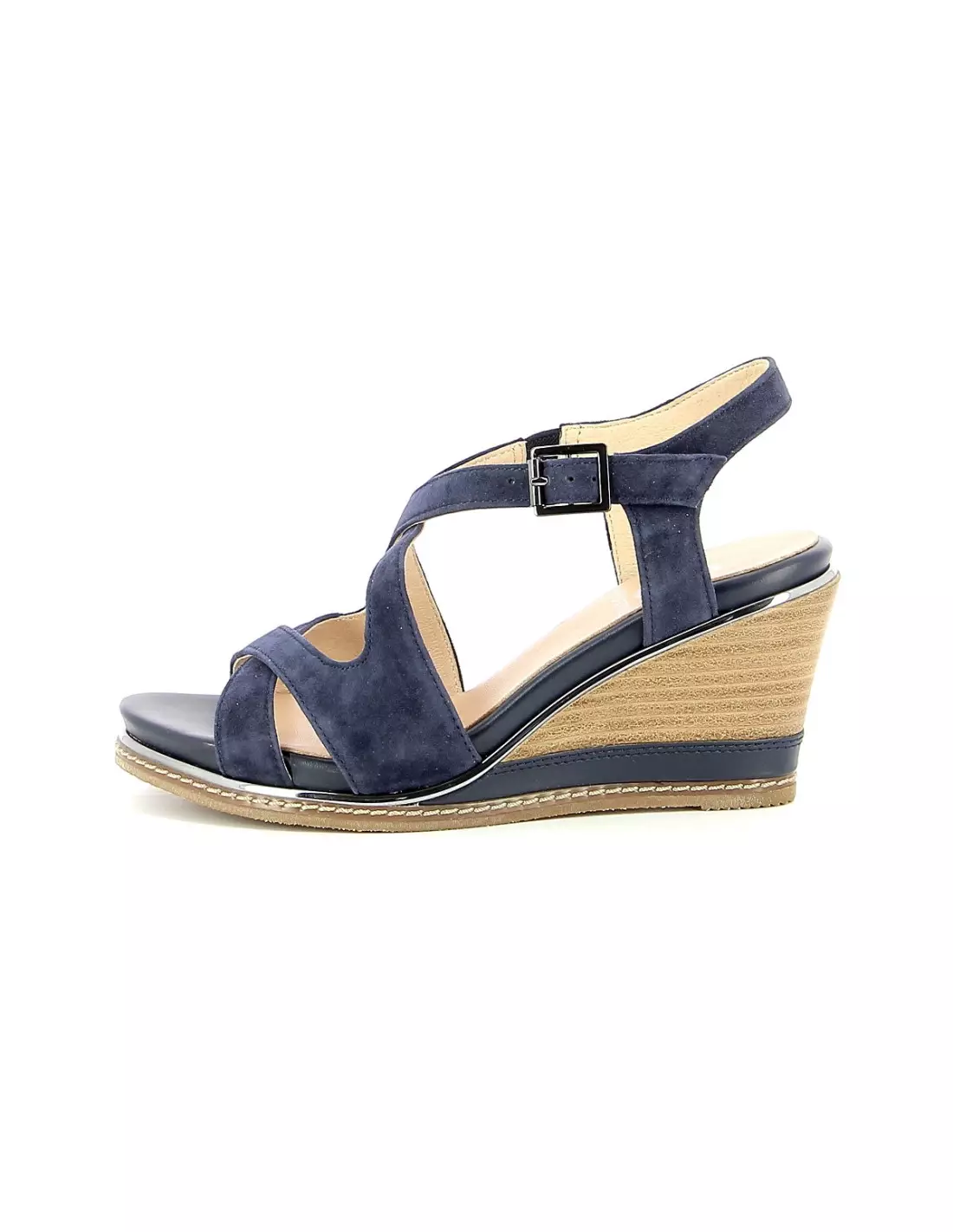 FUGITIVE IZIA - Sandales & nu-pieds Veloursmarinenavy