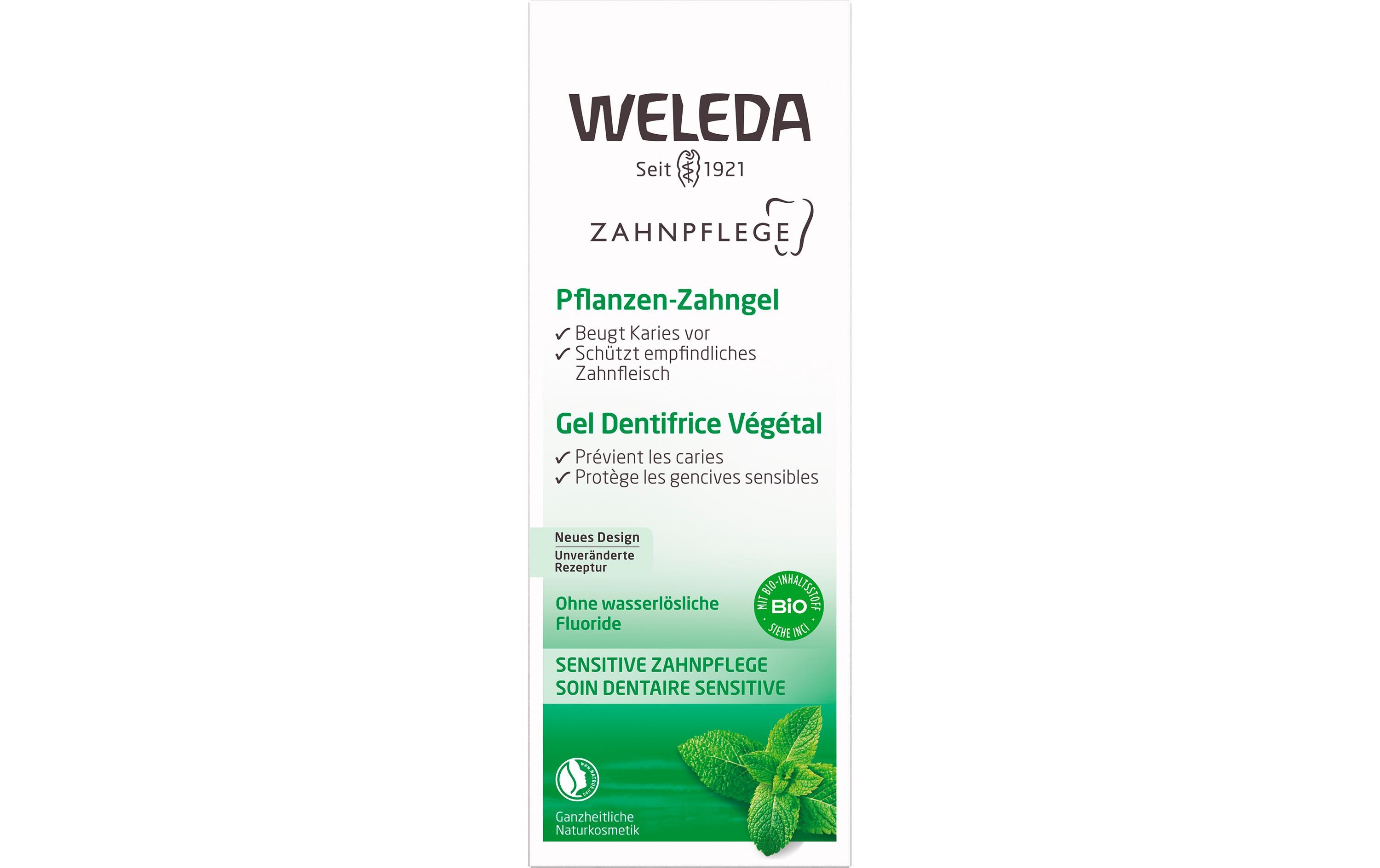 Zahngel Pflanzen 75 mlNatürliche Zahnpasta mit frischem Geschmack nach Kräutern