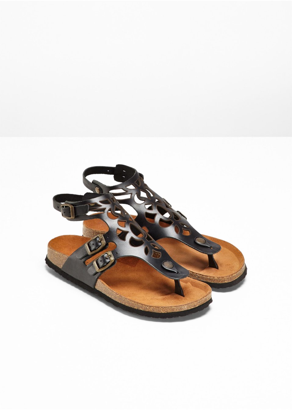Sandales confortables en cuir