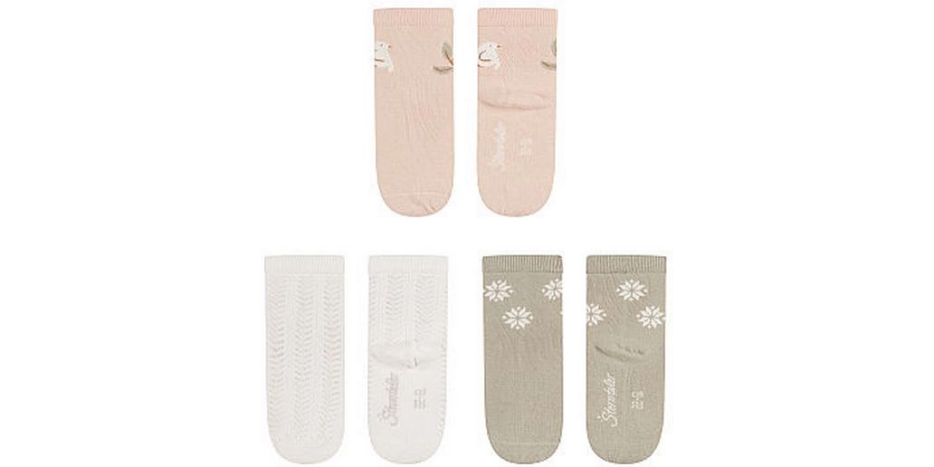 Sterntaler Socken 3er Set Vogel Zartrosa Gr. 27-30 Socken für Kinder