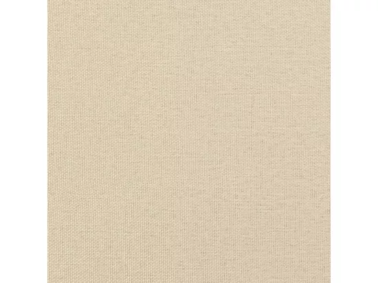 Chaise longue avec coussins crème tissu