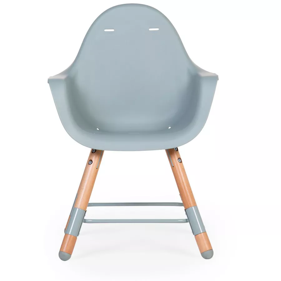 CHILDHOME Hochstuhl Evolu 2 natur  mint 2 in 1 + Ring