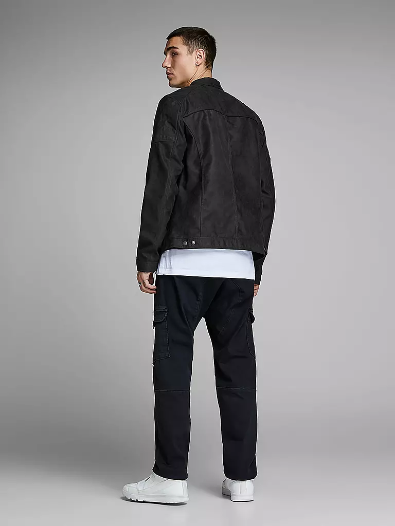 JACK & JONES Jacke in Lederoptik JCOROCKY schwarz