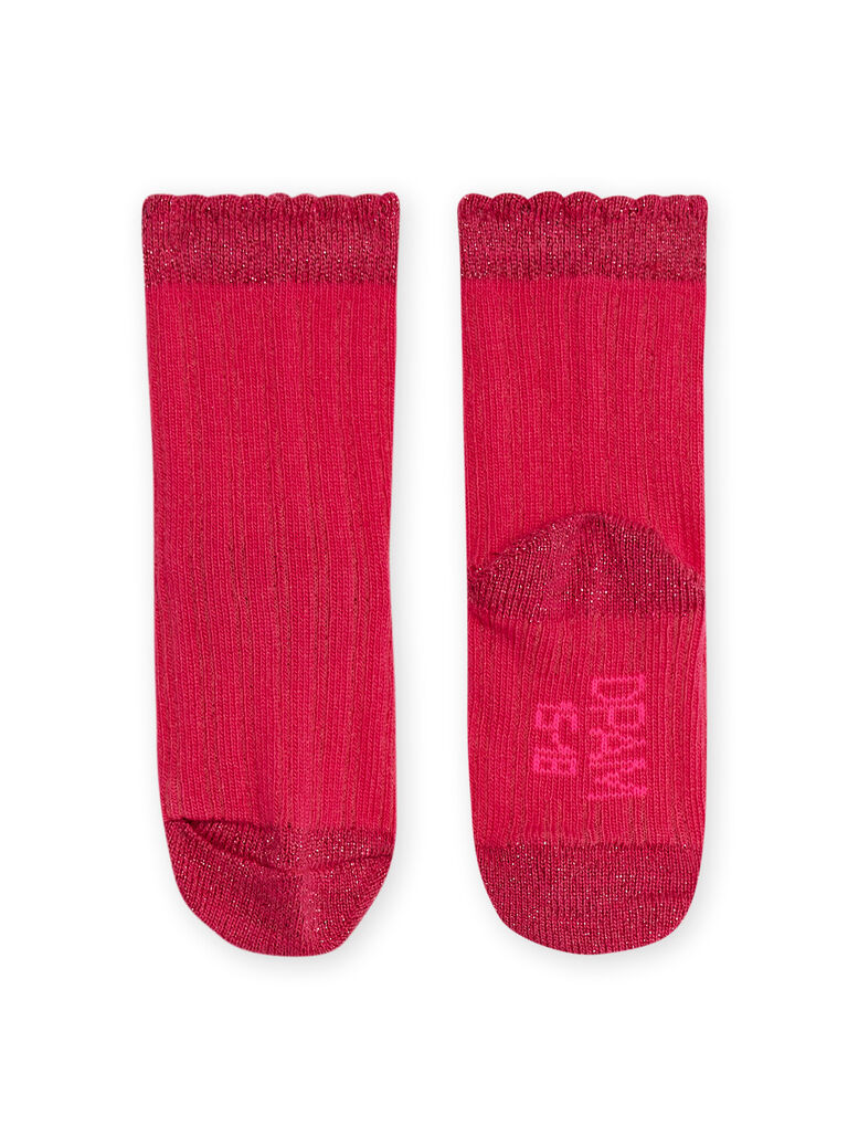 Chaussettes rouges bébé fille