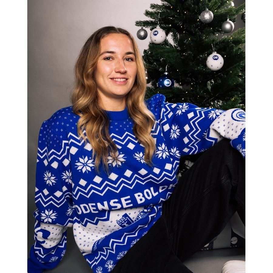 Odense Boldklub Pull de Noël - Bleu/Blanc
