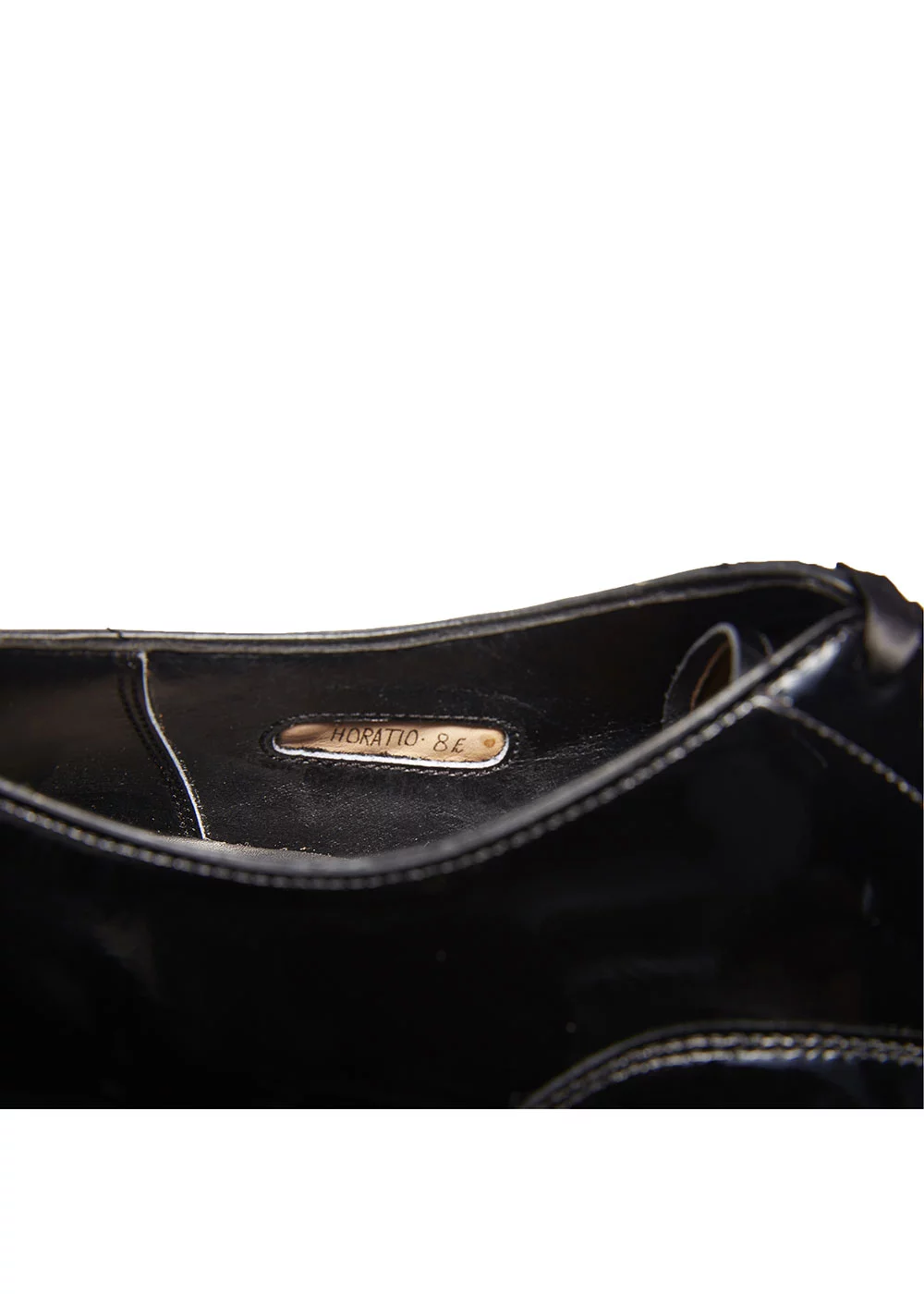 RICHELIEU OSCAR CUIR VERNIS NOIR