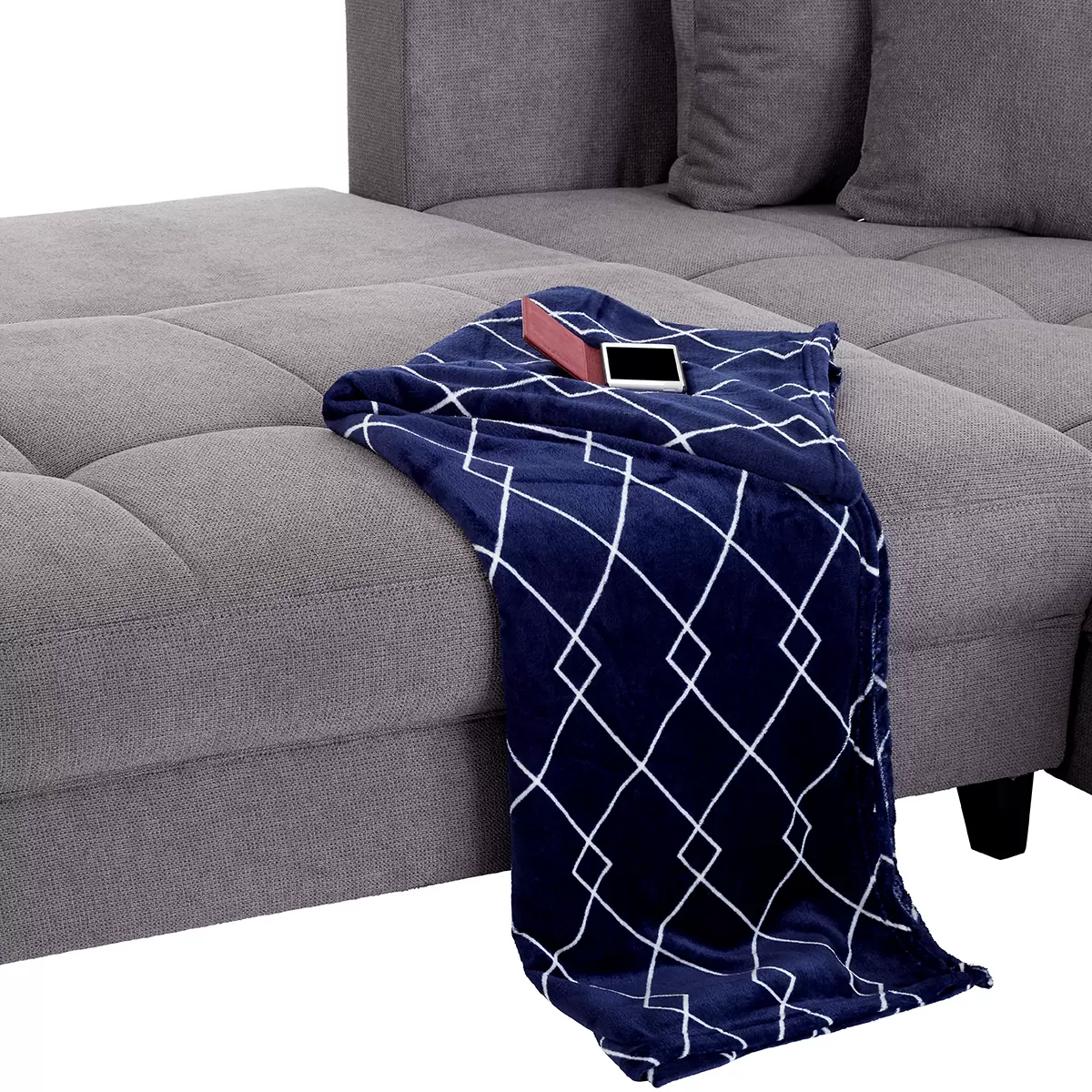 Ecksofa Mendoza 125 x 241 Grau