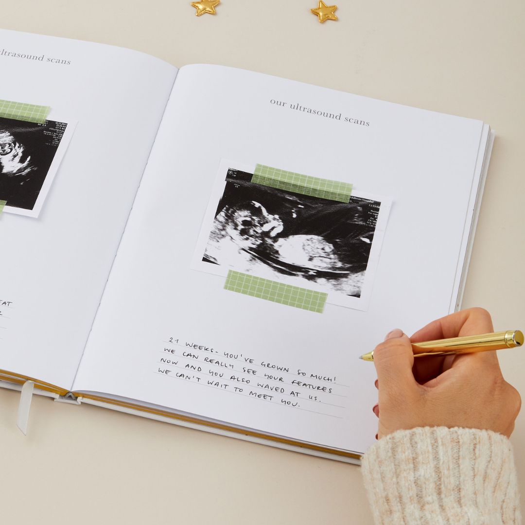 Blush and gold my pregnancy journal - jungle