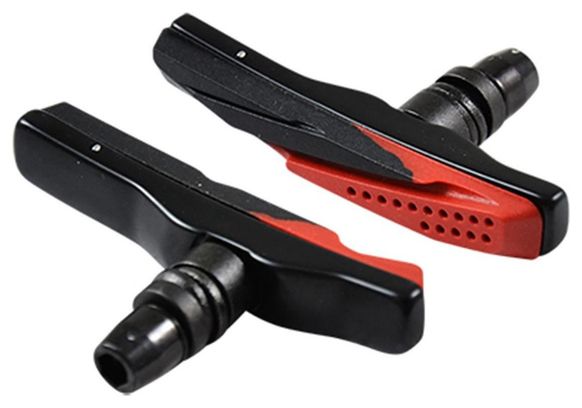Porte patin vtt optimiz a vis v-brake asymetrique bi-gomme type Shimano a cartouche (pr)