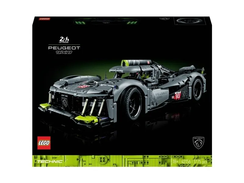 LEGO Technic 42156 PEUGEOT 9X8 24H Le Mans Hybrid Hypercar
