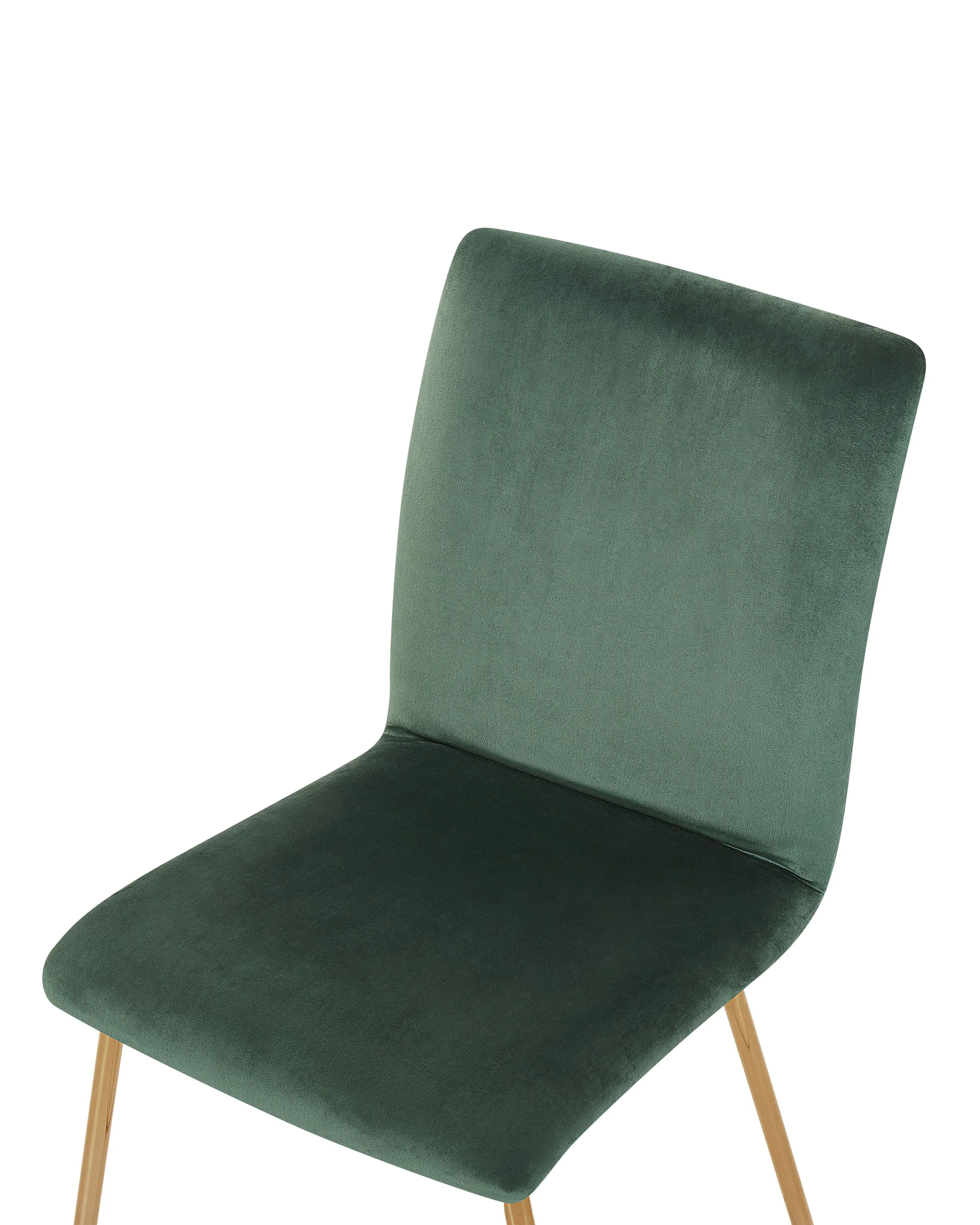 Set van 2 eetkamerstoelen RUBIO Fluweel Smaragdgroen