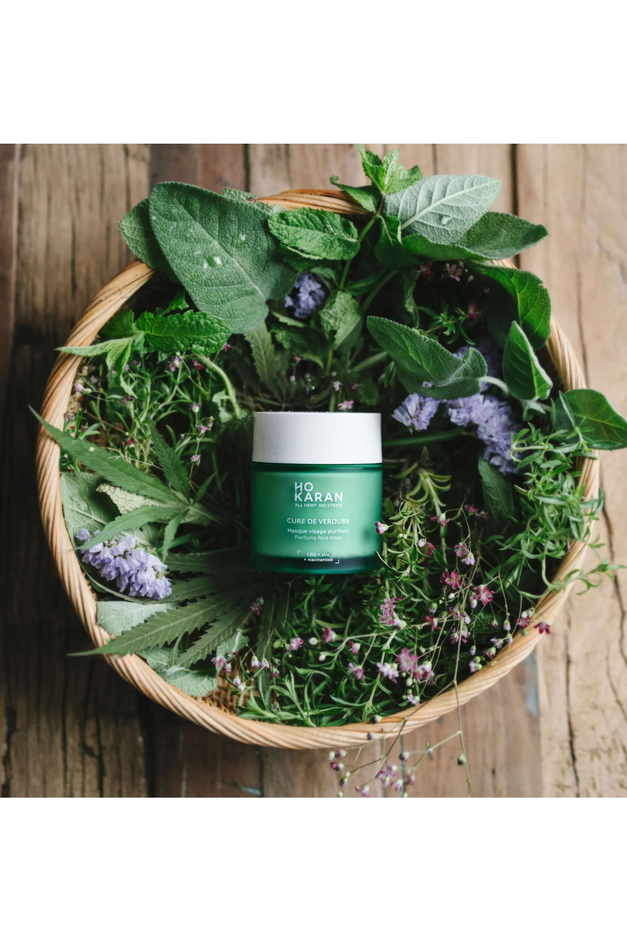 Ho Karan Masque visage au CBD Cure de verdure-85 g