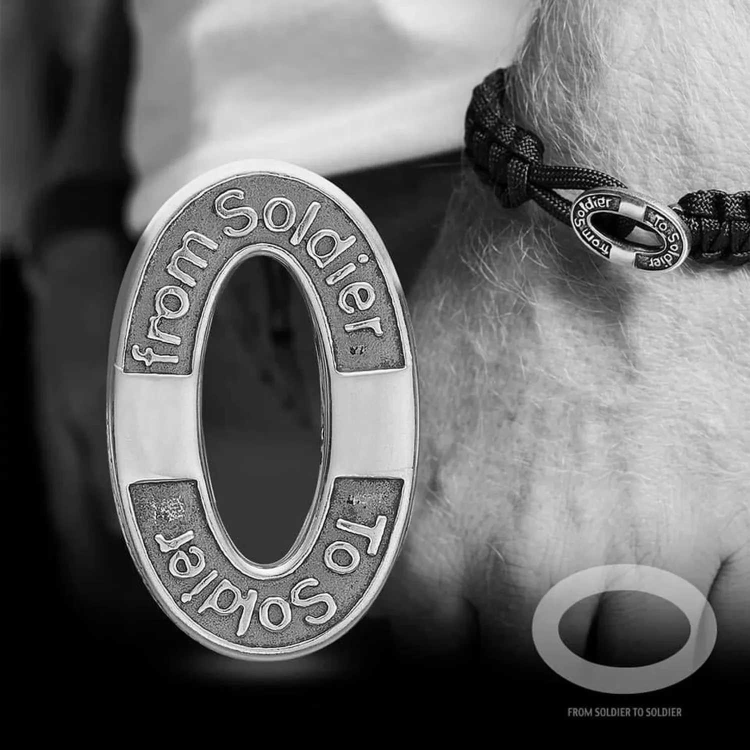 From Soldier To Soldier Oxidized Black Armbånd Oxideret Sølv 1604-FSTS-BLA-S10