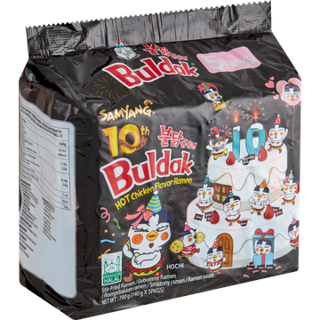 Samyang Buldak Hot Chicken Flavor Ramen 5 x 140 g