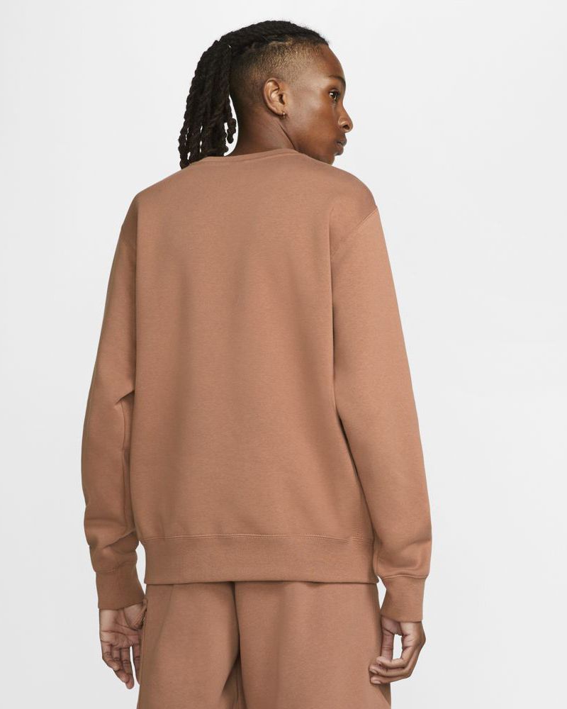 Sweat-shirt Nike Sportswear Club Fleece Marron pour homme