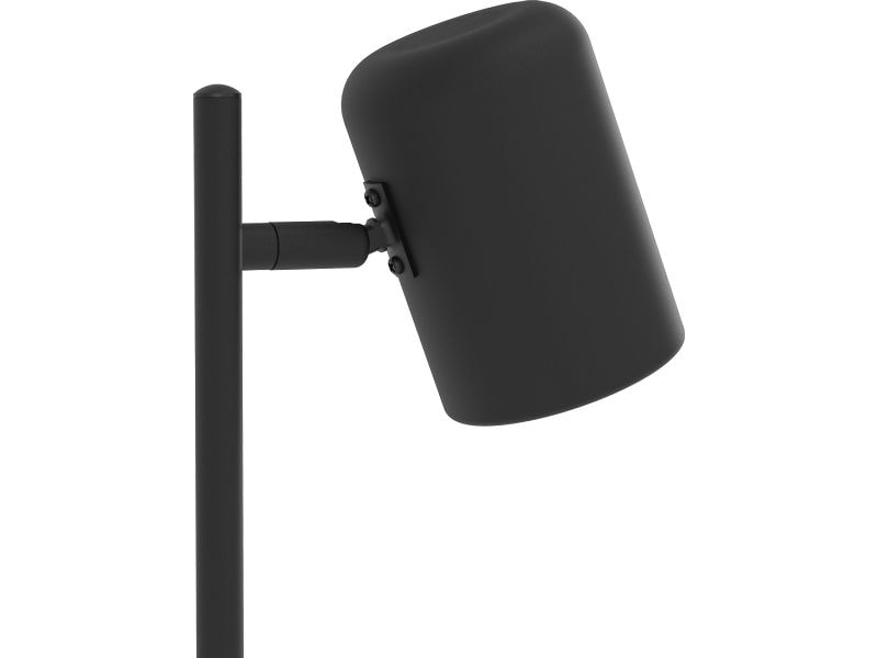 EGLO Leuchten Tischleuchte Tischleuchte CEPPINO Schwarz GU1 Tischleuchte mit Kabelschalter, schwenkbarem Leuchtenkopf und inklusive LED