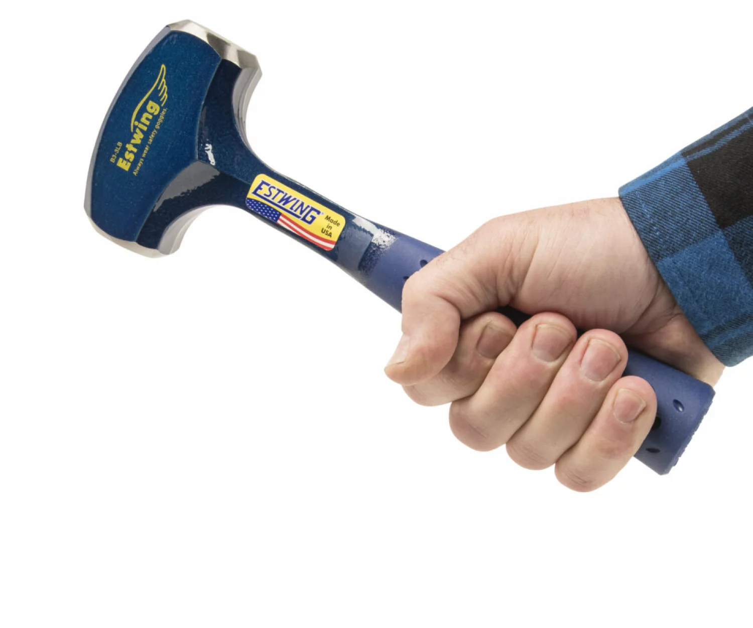 Estwing B3-3LB Steenhamer - vinyl handgreep - 1300 gram kopgewicht - 280 mm