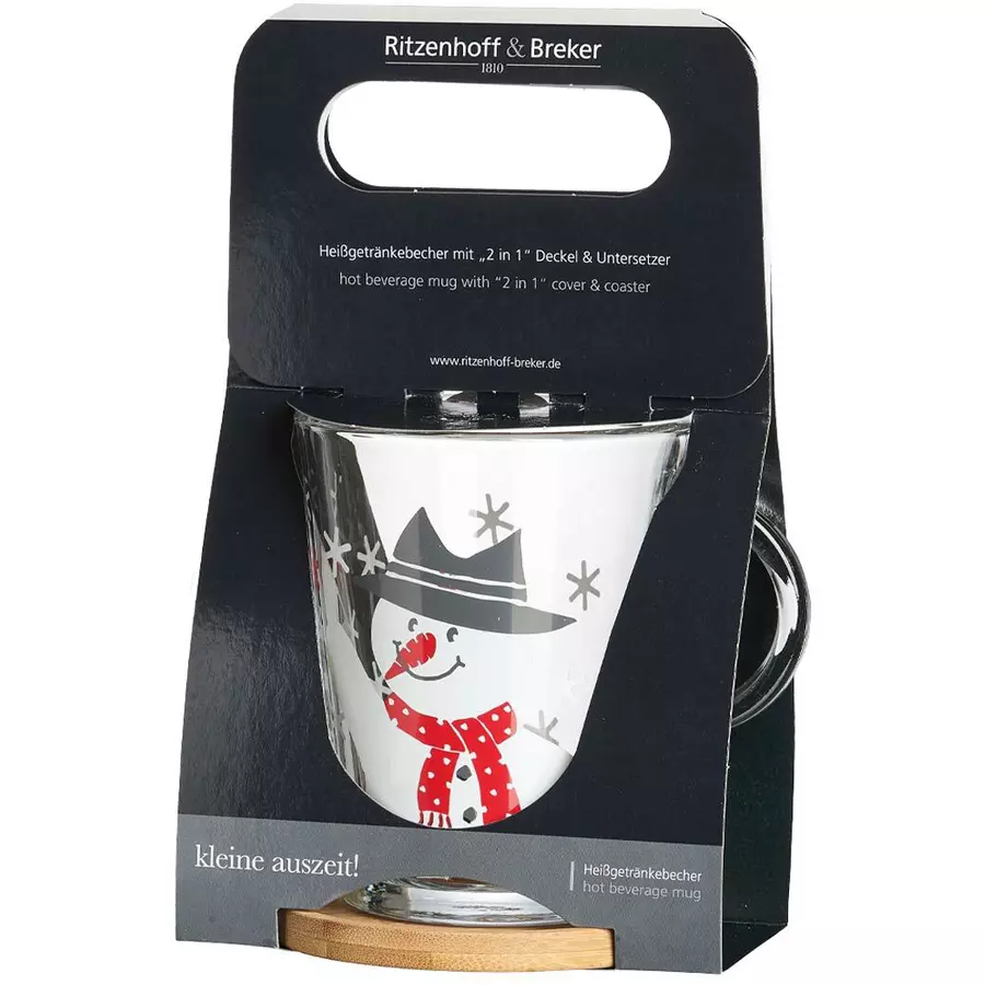 Ritzenhoff & Breker GmbH & Co. KG Teeglas mit Untersetzer Hat Frosty 380 ml transparent