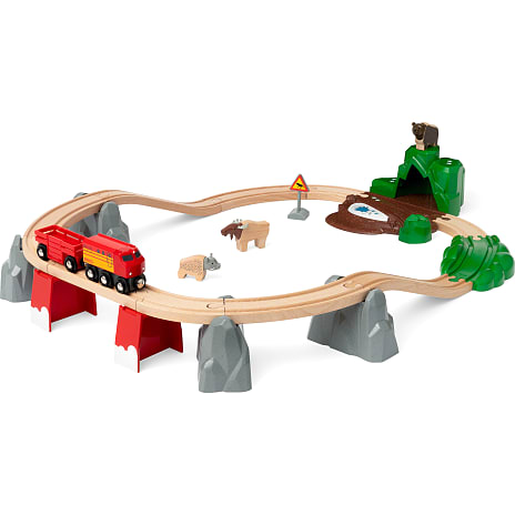 BRIO 33988 Togbane med nordiske dyr