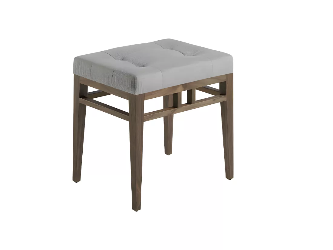 Banquette en tissu et bois de noyer 5027 ANGEL CERDA