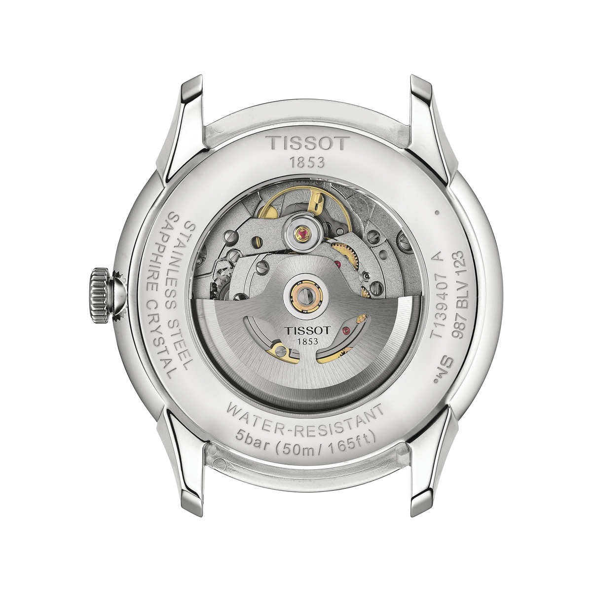 Montre TISSOT t-classic homme automatique bracelet acier gris