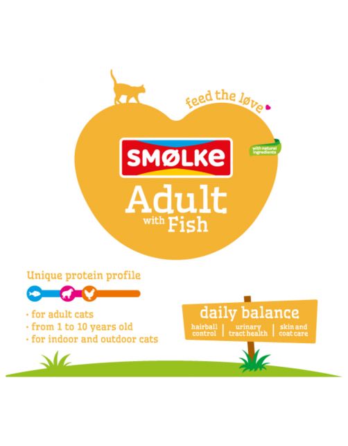 Smolke Cat Adult Vis&Kip&Lam - Kattenvoer