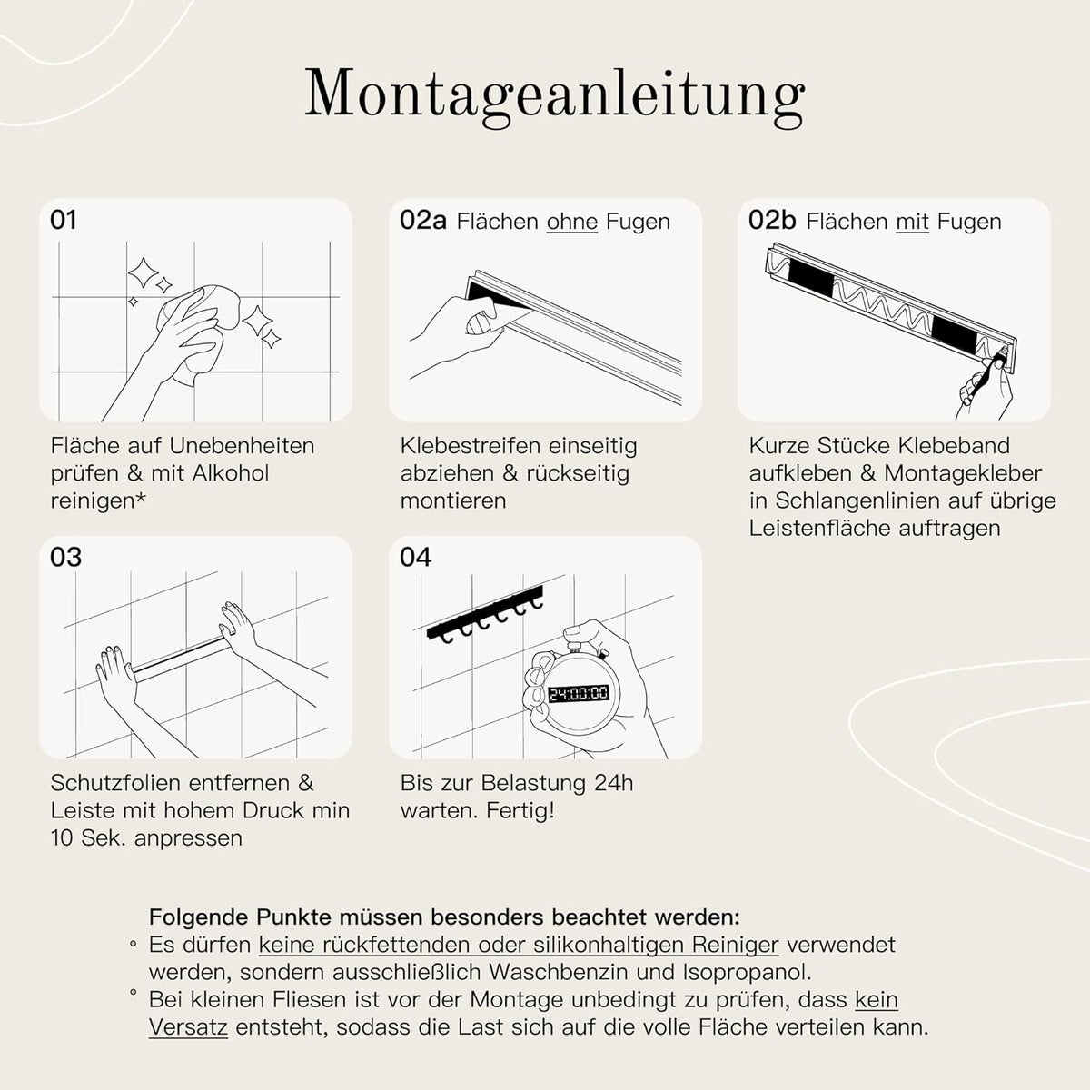 Designfabrik Hamburg Keukenhaakrail, Zelfklevend, Geborsteld Zilver, 40cm