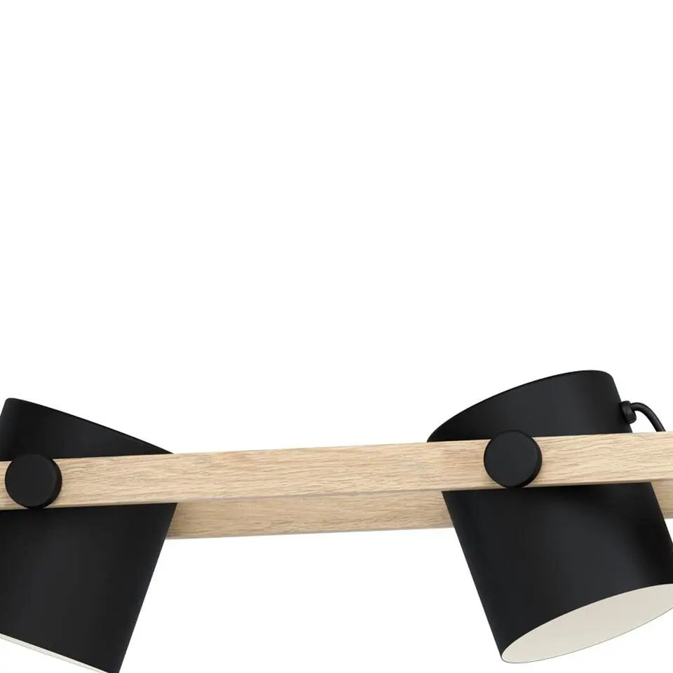 EGLOHornwoodHanglamp-E27-110cm-Zwart/Crème/Bruin