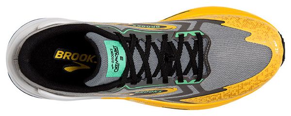 Chaussures Trail Brooks Catamount 3 Gris Jaune Homme