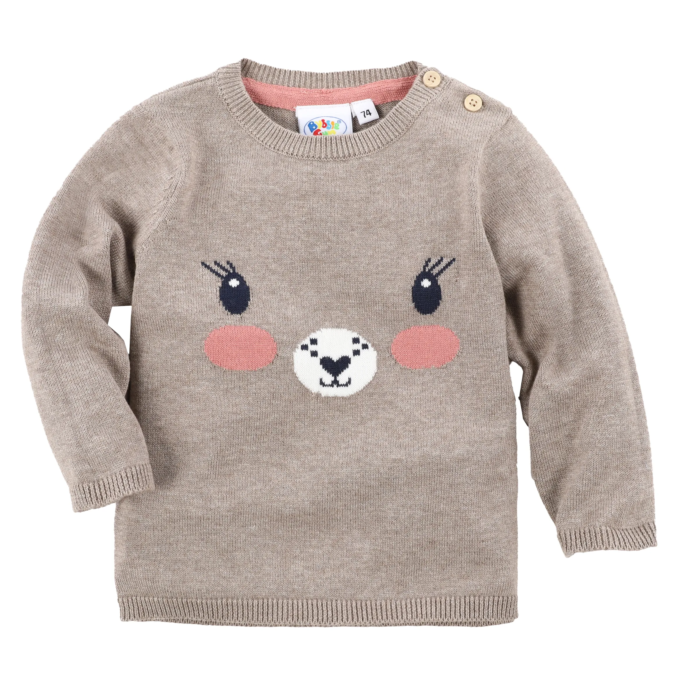 Baby Mädchen Strickpullover mit Stickerei