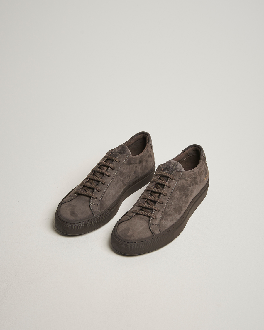 Common Projects Original Achilles Nubuck Sneaker Charcoal