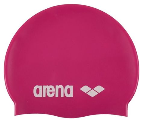 ARENA Bonnet de Bain CLASSIC Silicone Fuchsia/white