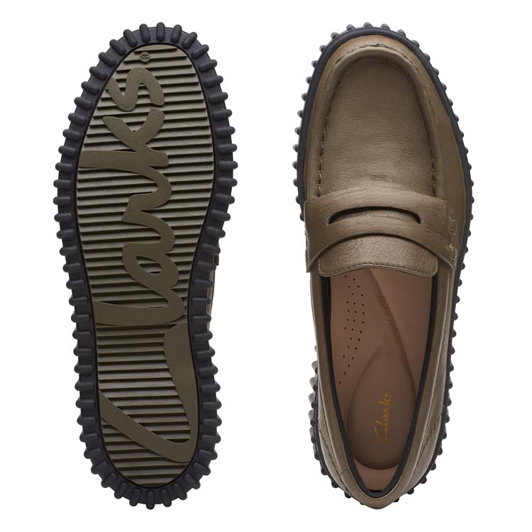 Clarks Torhill Penny dark olive nub