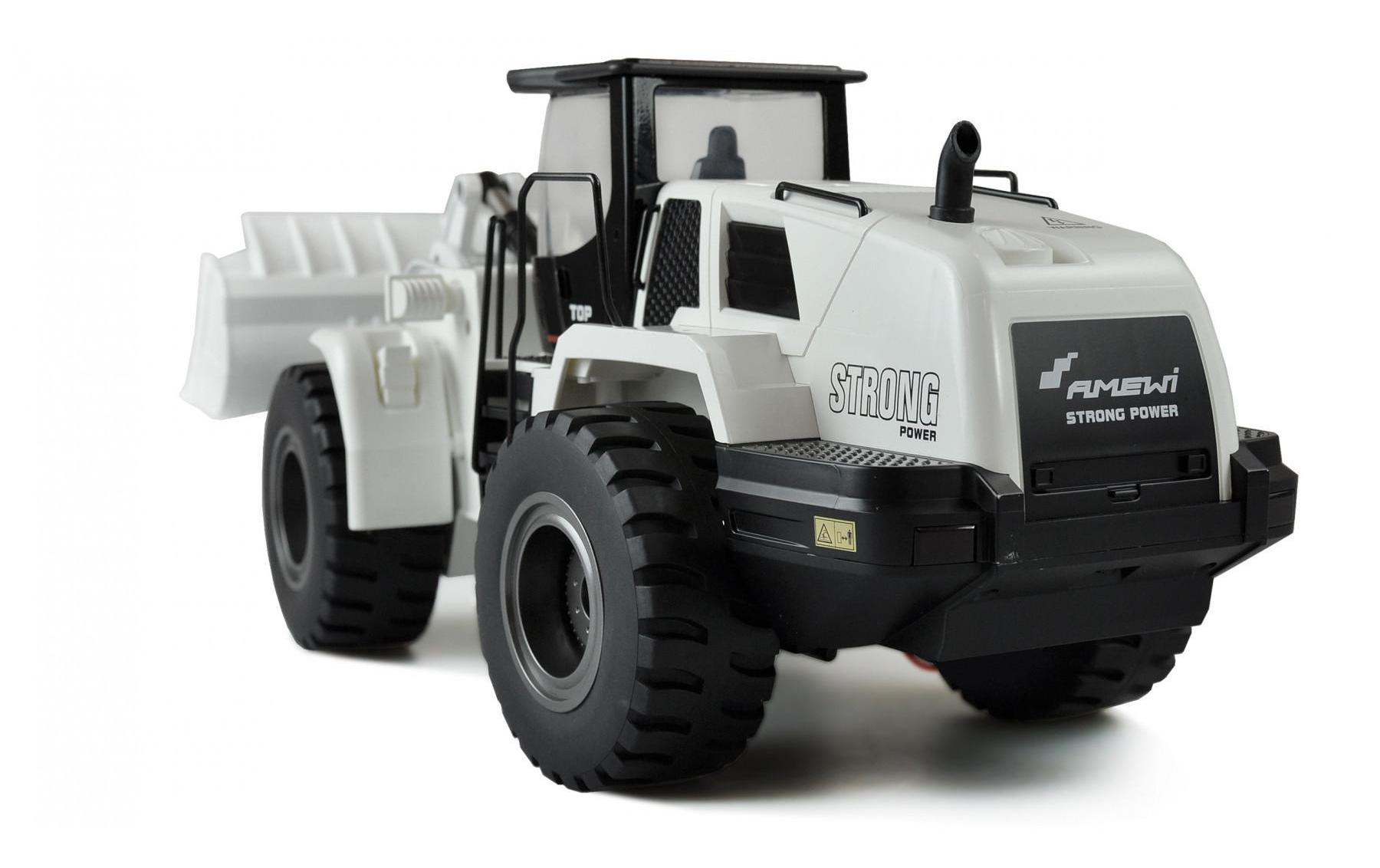 Radlader G483E V3 Weiss, 1:14, RTR<br>Voll funktionsfähiger RC Bagger mit vielen Metallteilen
