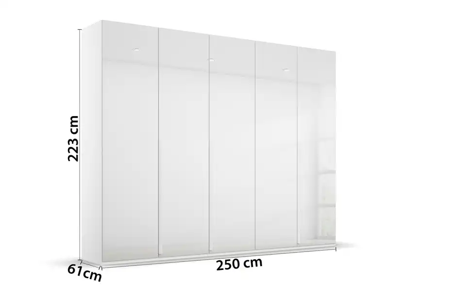 Drehtürenschrank 5 Stück 251 cm