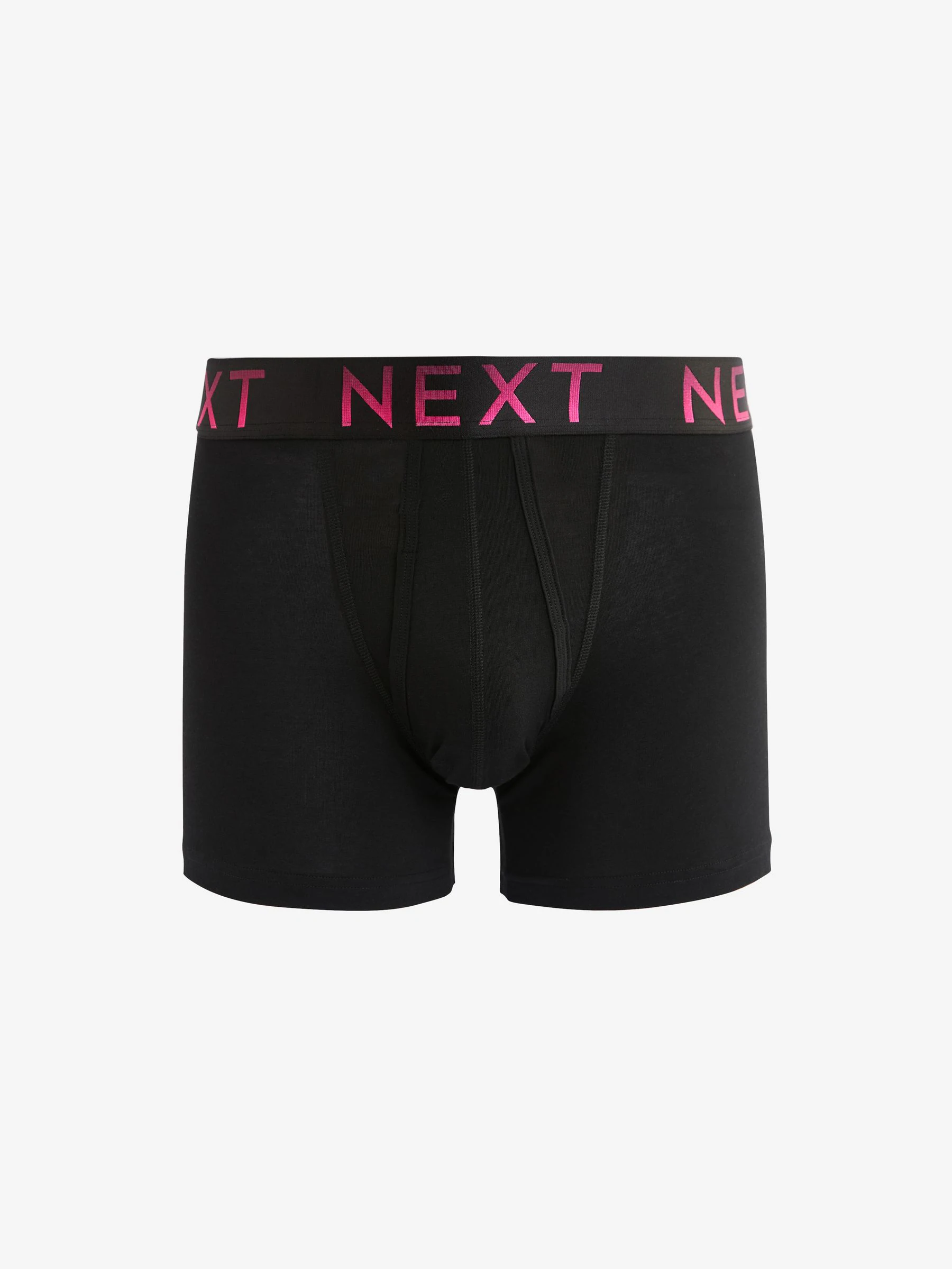 Zwart met felgekleurde ombré tailleband - Standaard - 10 Boxershorts zonder plooi