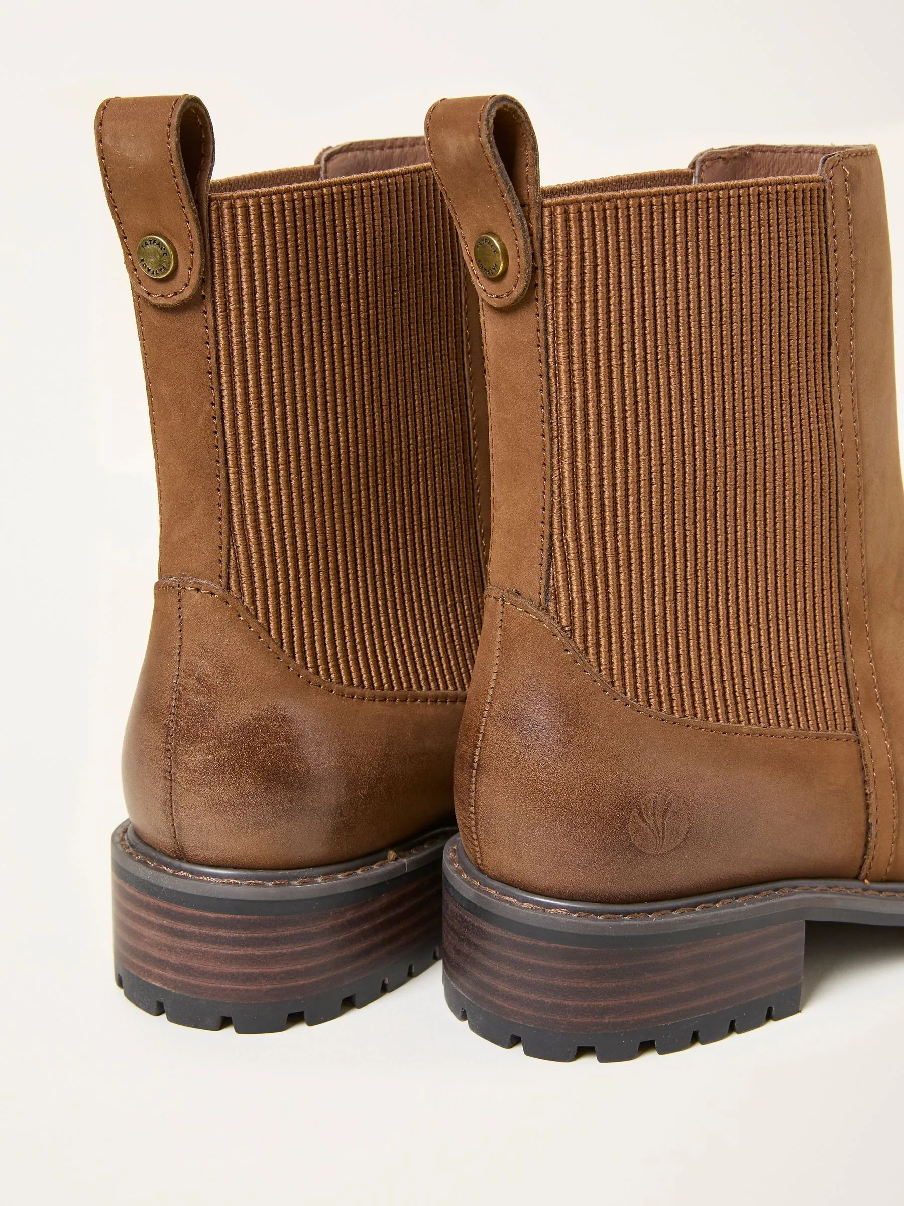 Lichtbruin - FatFace Standard/Wide Fit Leather Chelsea Boot