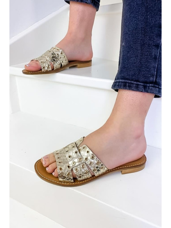 Semerdjian - Mules ALOE Or