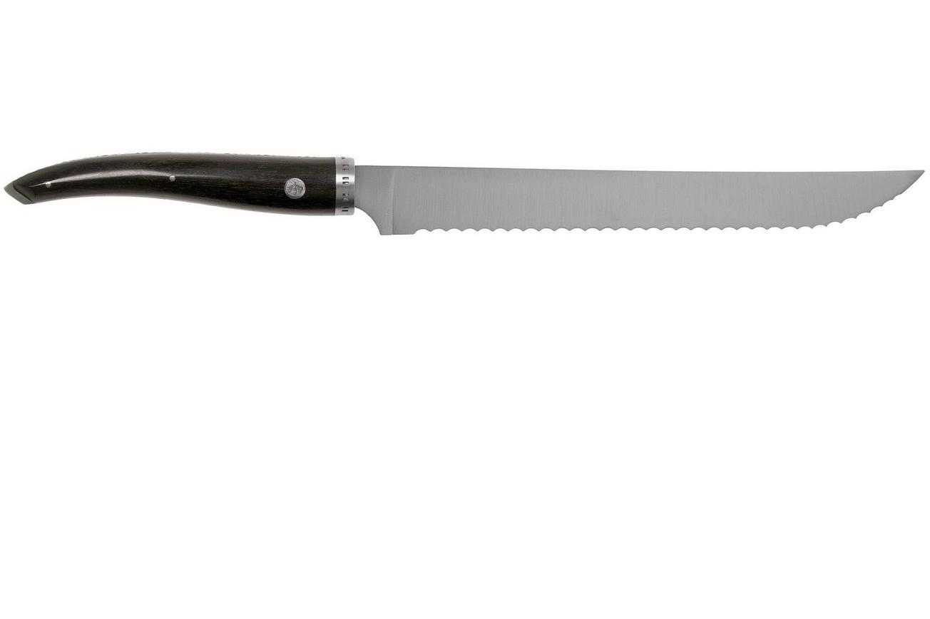 Laguiole en Aubrac Gourmet PGO25EBI broodmes ebbenhout 25 cm