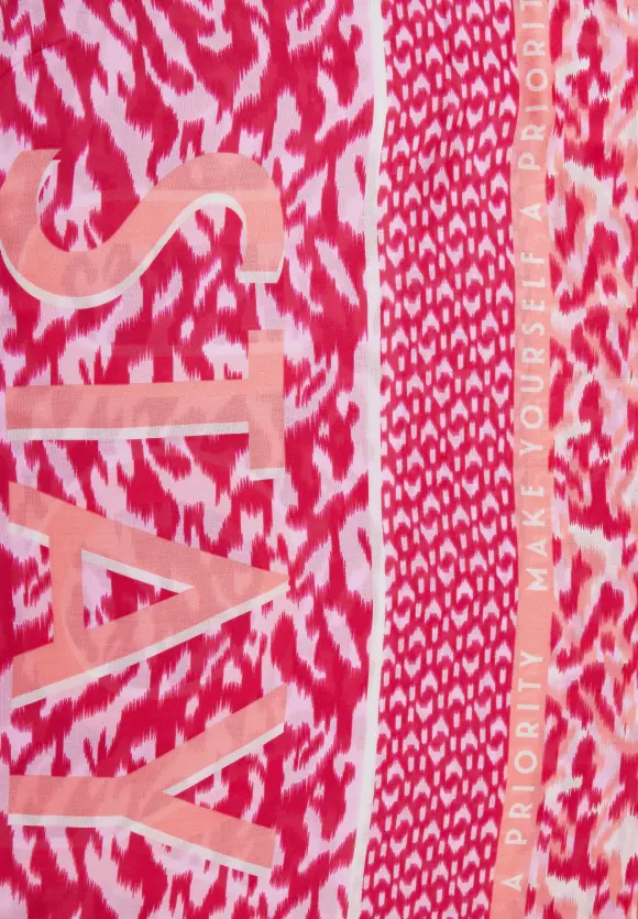 Print Modalschal - pink sorbet