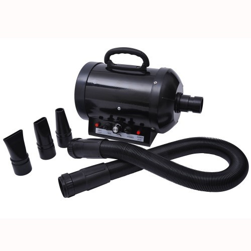 Secador de pelos preto Pawhut para animais de estimação