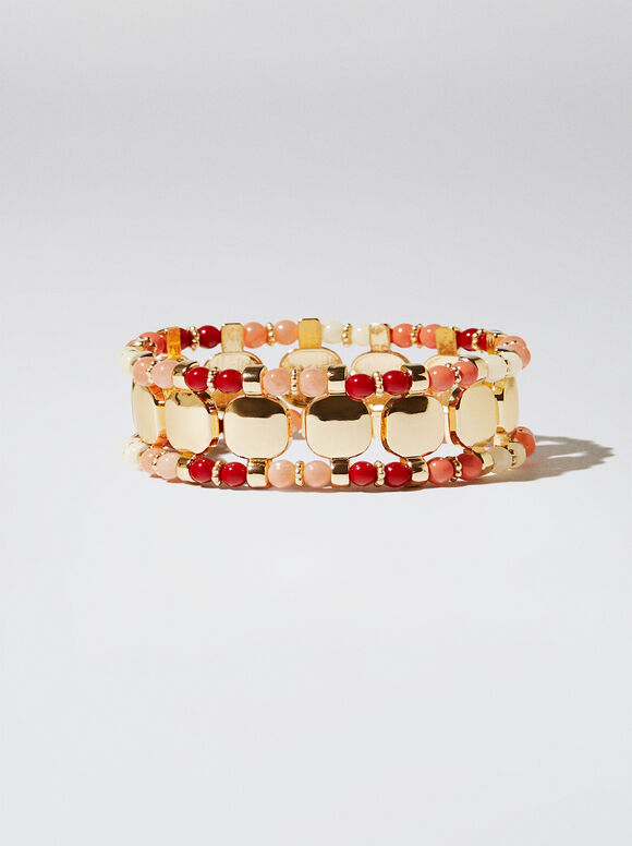 Pulseira elástica multicolorida - Multicolorida