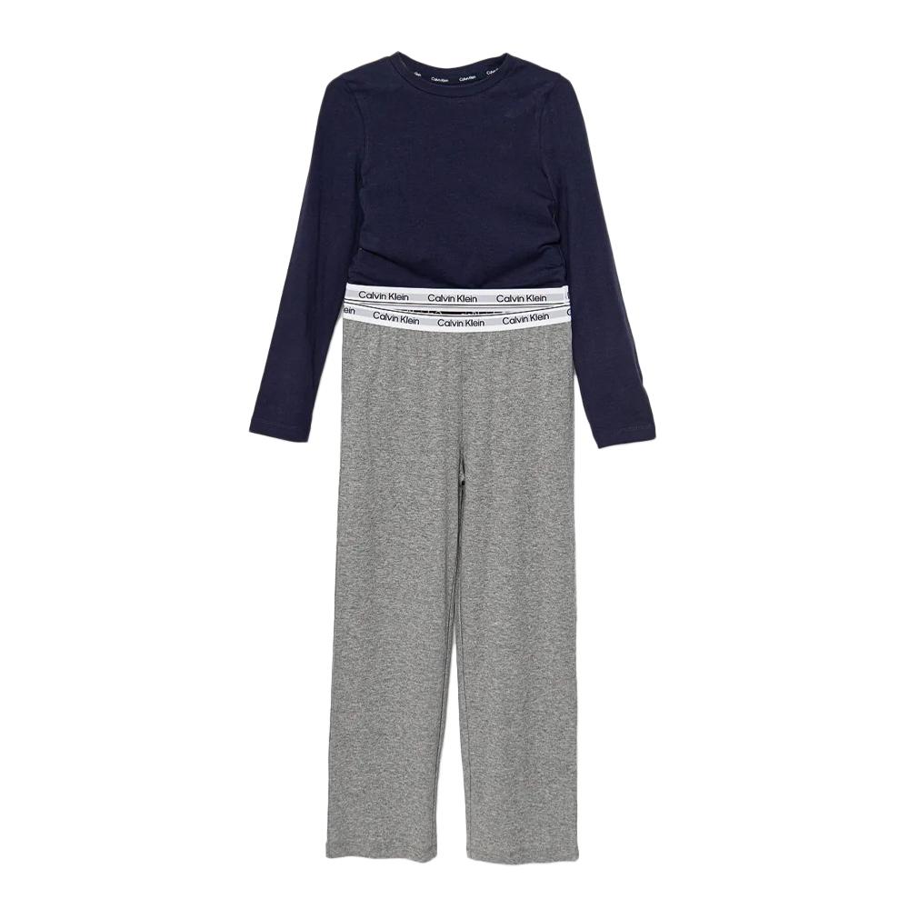 Calvin Klein Jeans Pyjama Marine/Gris Fille Calvin Klein Jeans Peacoat