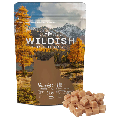 Wildish Cat Mini Würfel mit Huhn 50g