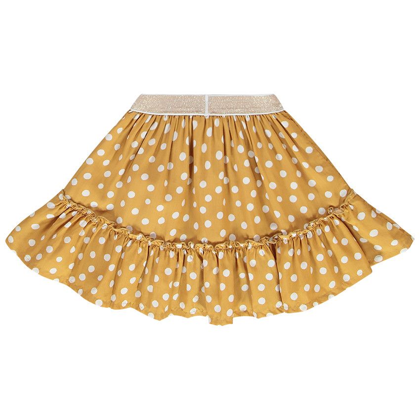 Jupe courte fantaisie pour fille - Beige