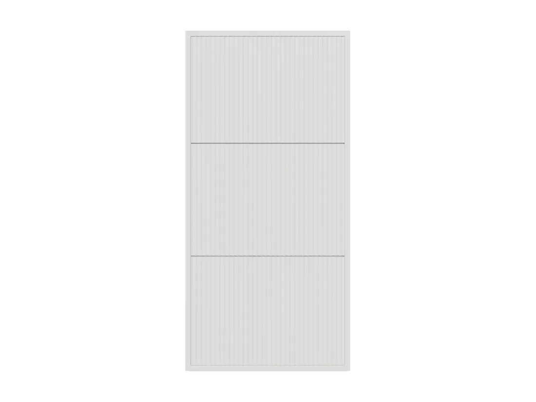 Meuble à chaussures suspendu 50x30x125 cm - blanc - VELDIO