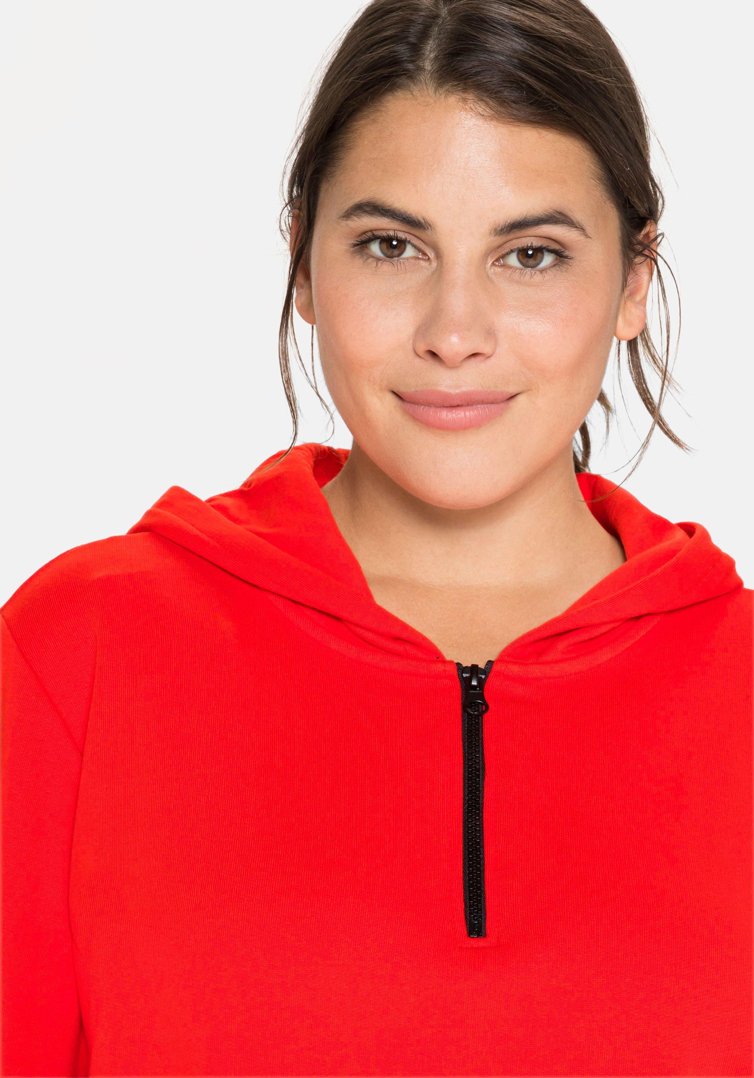 Sweatshirt mit Kapuze und Reißverschluss